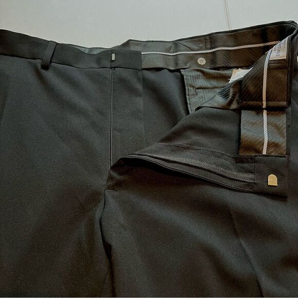 Men's Haggar Classic Fit Dress Slacks Black 40Wx30L - Picture 4 of 11